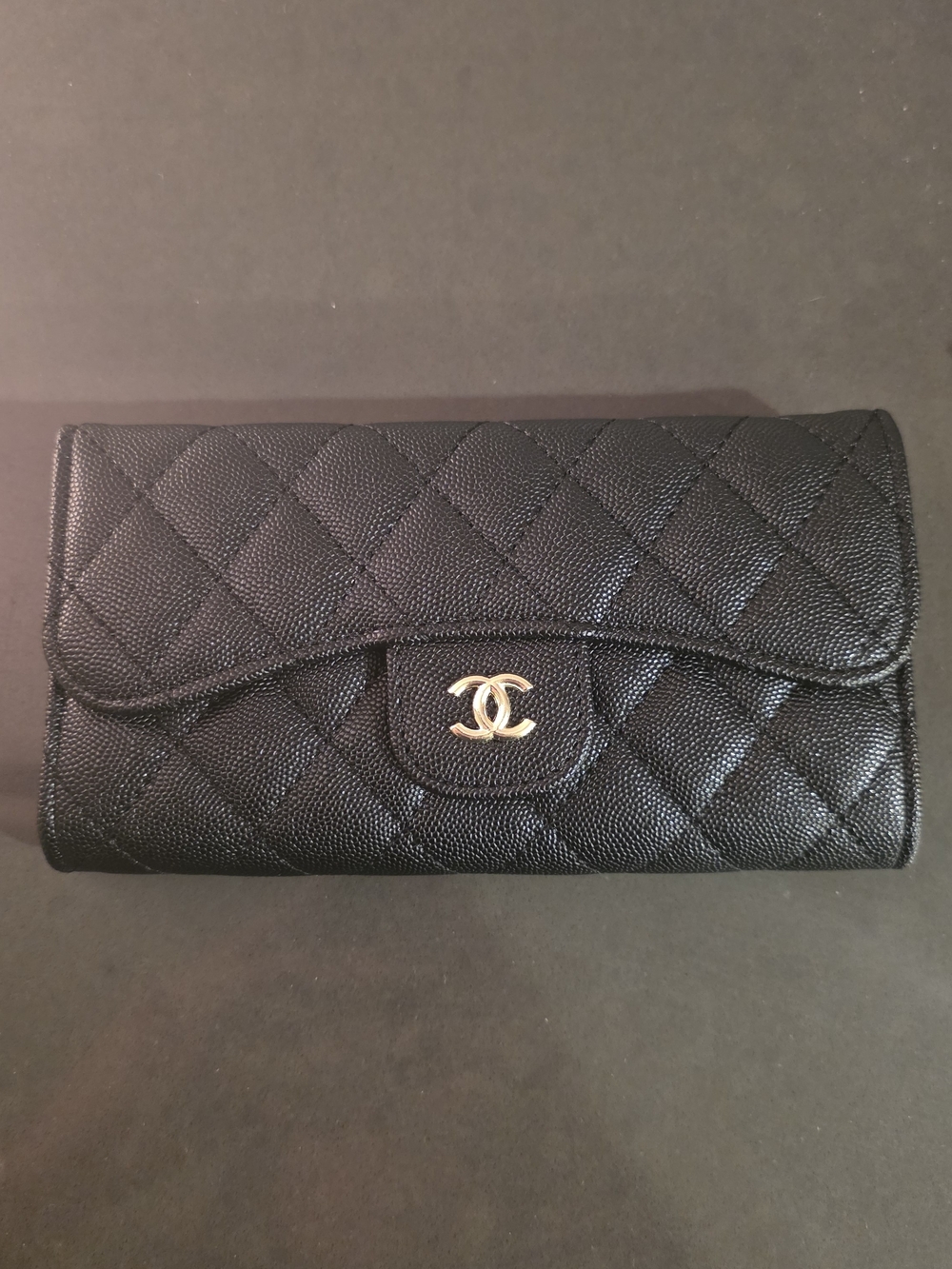 Black Quilted Wallet